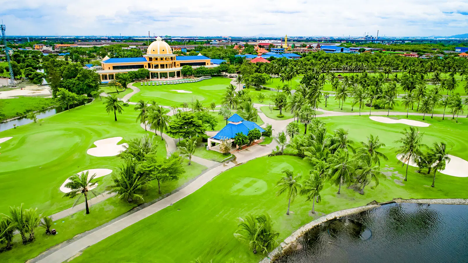 royal lakeside aerial view